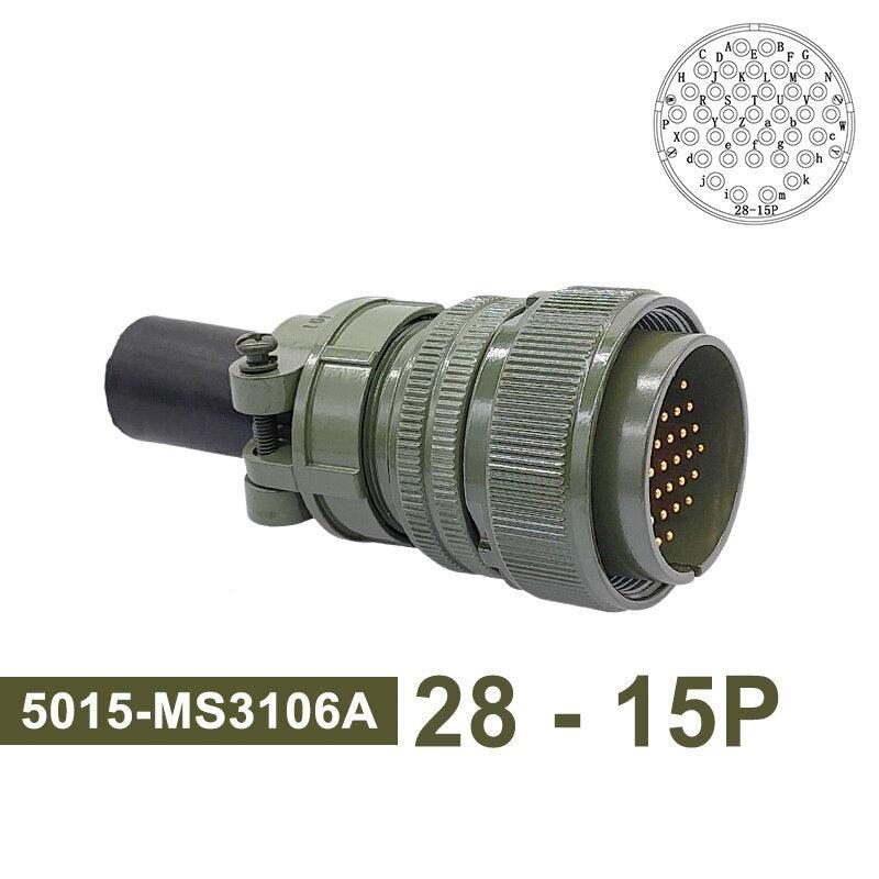 Military Specification Connectors 5015 28-15 28-21 MIL STD MIL-C Circular Connectors MS3102 MS3106 MS3108 Socket Plug.