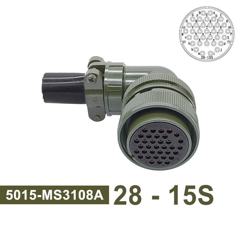 Military Specification Connectors 5015 28-15 28-21 MIL STD MIL-C Circular Connectors MS3102 MS3106 MS3108 Socket Plug.