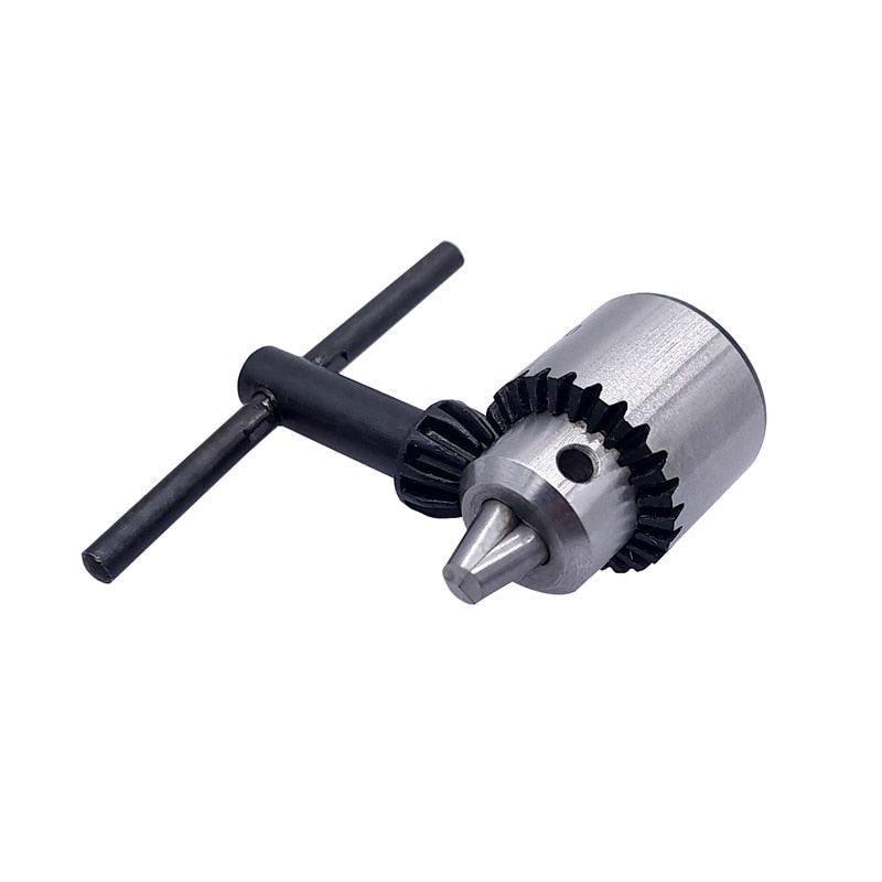 Mini Drill Chuck Micro 0.3-4mm JT0 Taper Mounted Drill Chuck and Chuck Key Lathe Accessories Adapter with Key.