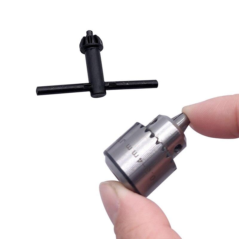 Mini Drill Chuck Micro 0.3-4mm JT0 Taper Mounted Drill Chuck and Chuck Key Lathe Accessories Adapter with Key.