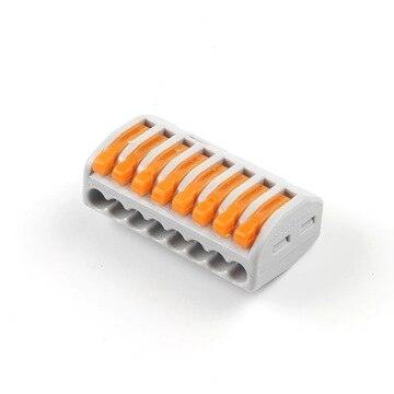 Mini TYPE Boxed 21 Series Quick Push-In Wire Connector Universal Compact Terminal Block Small Led Light Cable Splitter Connector.