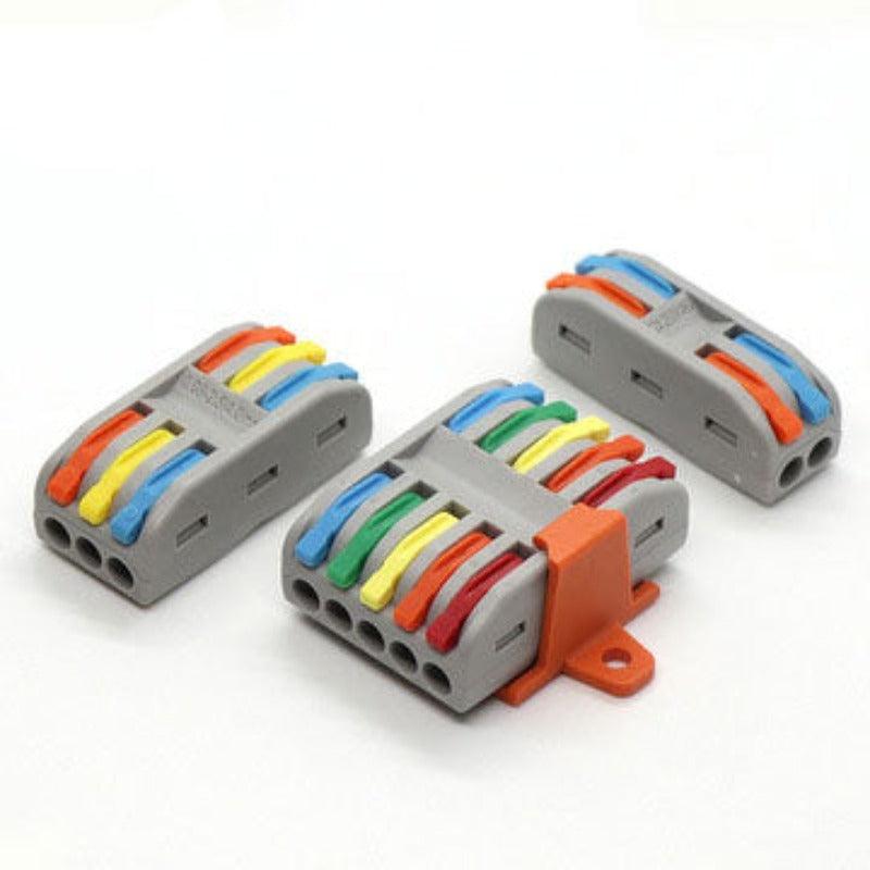 Mini Type Wire Connectors Boxed Quick Push-In Conductor Terminal Block 2/3 Pin universal Cable Splitter Electrical Connector.