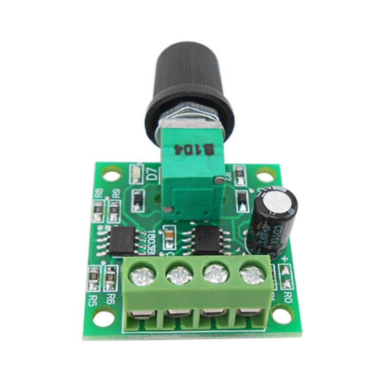 Miniature PWM speed controller DC motor 0~100% adjustable drive module input 2A DC1.8-12V.