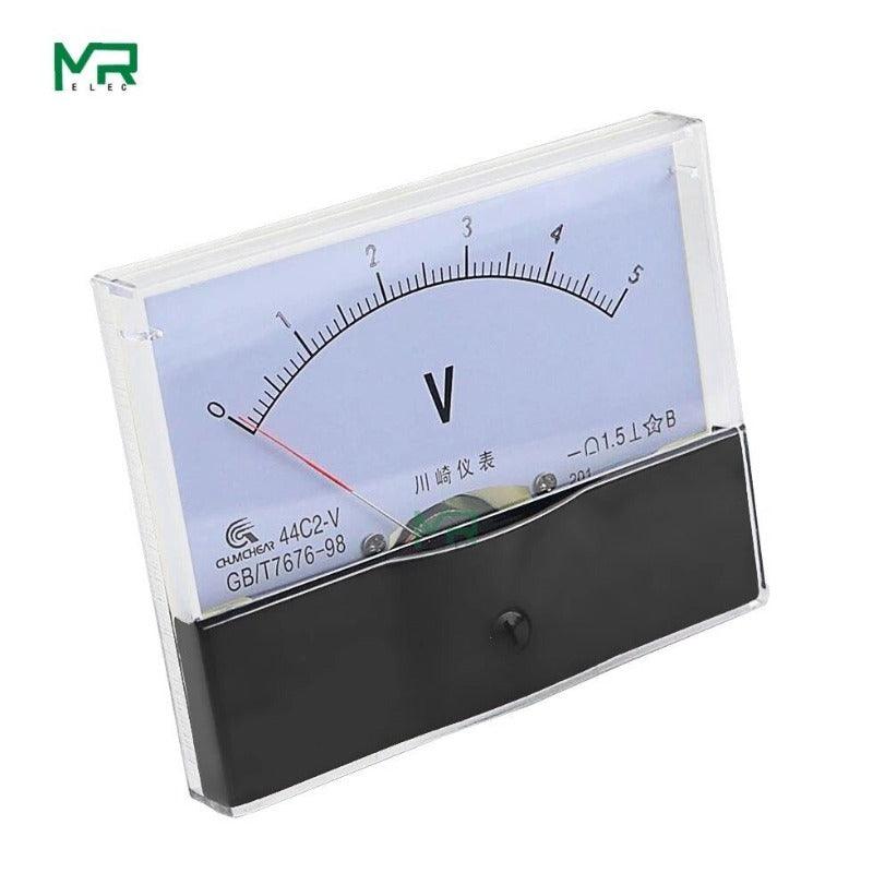 MR- 44c2 DC Voltmeter Analog Panel Pointer Voltmeter| DC 1V up to 500V.