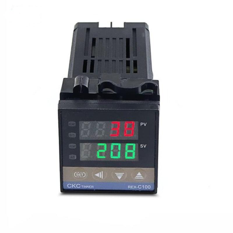 MR- Digital 220V  PID REX-C100 Temperature Controller + max.40A SSR+K Thermocouple  PID Controller Set + Heat Sink.