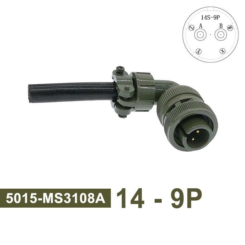 MS3102A MIL-C 5015 Circular Connector 14S-7 14S-9 MS3106A Plug&amp;Socket MS3108A MIL STD Military Specification Connectors.