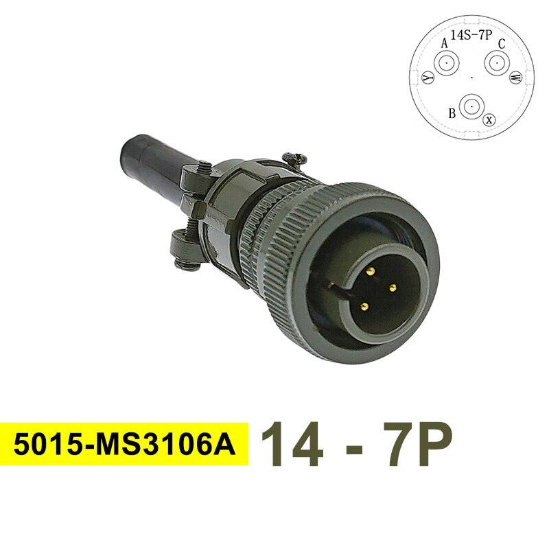 MS3102A MIL-C 5015 Circular Connector 14S-7 14S-9 MS3106A Plug&amp;Socket MS3108A MIL STD Military Specification Connectors.