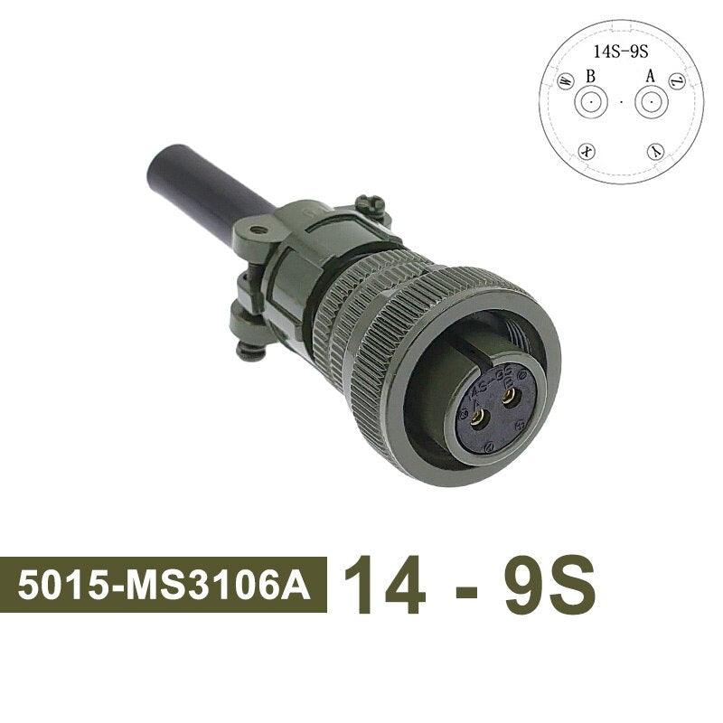 MS3102A MIL-C 5015 Circular Connector 14S-7 14S-9 MS3106A Plug&amp;Socket MS3108A MIL STD Military Specification Connectors.