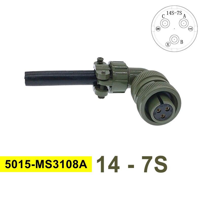 MS3102A MIL-C 5015 Circular Connector 14S-7 14S-9 MS3106A Plug&amp;Socket MS3108A MIL STD Military Specification Connectors.