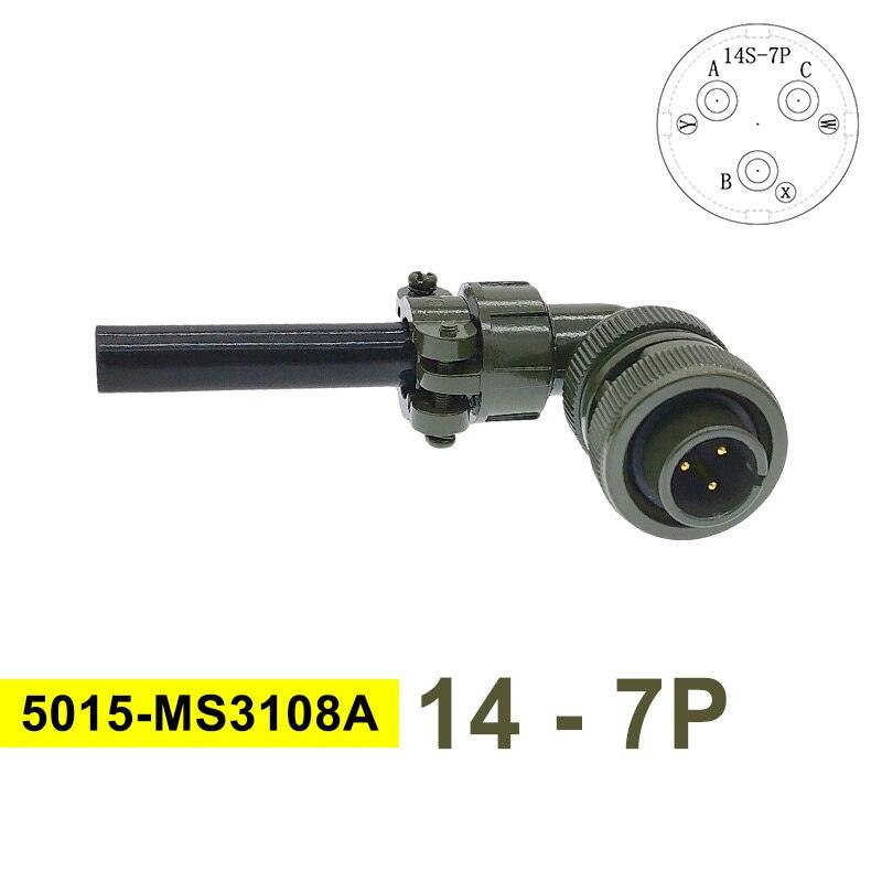 MS3102A MIL-C 5015 Circular Connector 14S-7 14S-9 MS3106A Plug&amp;Socket MS3108A MIL STD Military Specification Connectors.