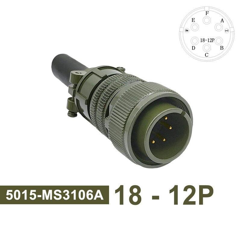 MS3102A MIL-C 5015 Military Specification Connector 18S-12 18S-8 18S-1 Plug&amp;Socket MS3106A MS3108A MIL STD Circular Connectors.