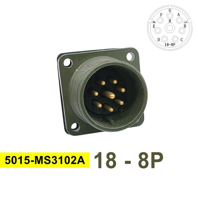 MS3102A MIL-C 5015 Military Specification Connector 18S-12 18S-8 18S-1 Plug&amp;Socket MS3106A MS3108A MIL STD Circular Connectors.