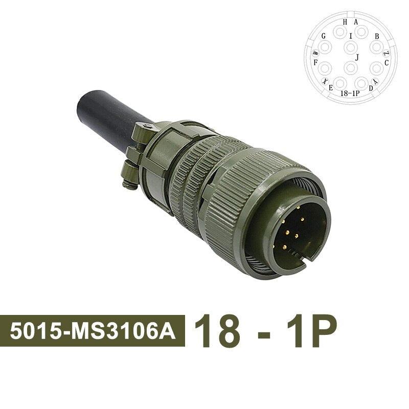 MS3102A MIL-C 5015 Military Specification Connector 18S-12 18S-8 18S-1 Plug&amp;Socket MS3106A MS3108A MIL STD Circular Connectors.