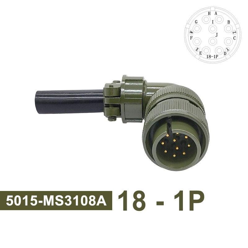 MS3102A MIL-C 5015 Military Specification Connector 18S-12 18S-8 18S-1 Plug&amp;Socket MS3106A MS3108A MIL STD Circular Connectors.