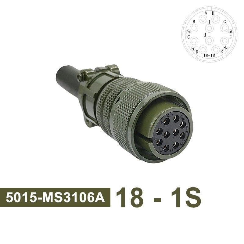 MS3102A MIL-C 5015 Military Specification Connector 18S-12 18S-8 18S-1 Plug&amp;Socket MS3106A MS3108A MIL STD Circular Connectors.