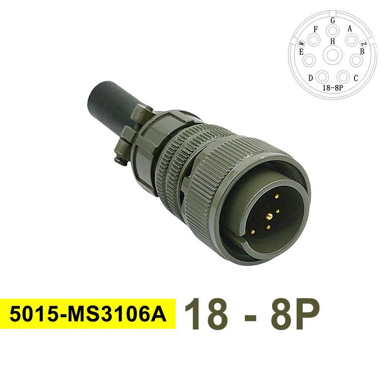 MS3102A MIL-C 5015 Military Specification Connector 18S-12 18S-8 18S-1 Plug&amp;Socket MS3106A MS3108A MIL STD Circular Connectors.