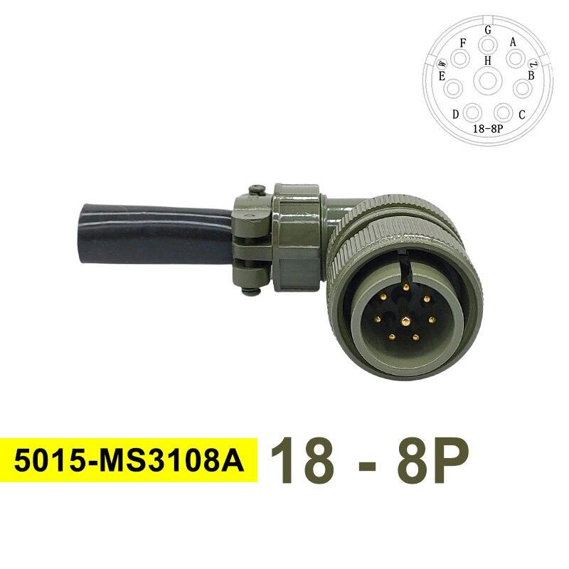 MS3102A MIL-C 5015 Military Specification Connector 18S-12 18S-8 18S-1 Plug&amp;Socket MS3106A MS3108A MIL STD Circular Connectors.