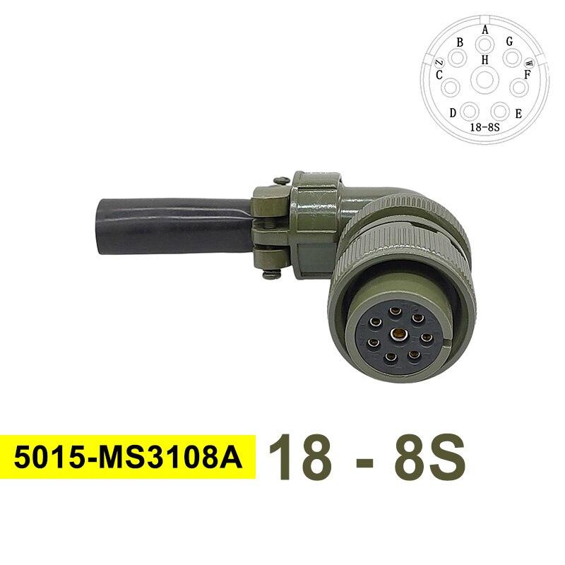 MS3102A MIL-C 5015 Military Specification Connector 18S-12 18S-8 18S-1 Plug&amp;Socket MS3106A MS3108A MIL STD Circular Connectors.