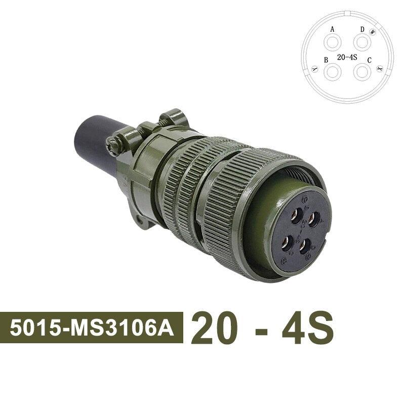 MS3102A Military Specification Connector 5015 MIL STD 20-23 Circular Connectors MIL-C 20-19 20-4 Plug MS3106A MS3108A Socket.