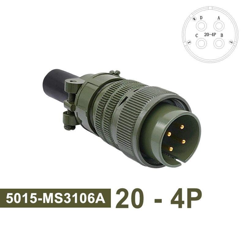 MS3102A Military Specification Connector 5015 MIL STD 20-23 Circular Connectors MIL-C 20-19 20-4 Plug MS3106A MS3108A Socket.