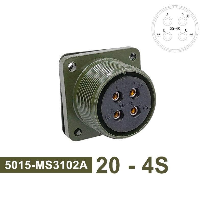 MS3102A Military Specification Connector 5015 MIL STD 20-23 Circular Connectors MIL-C 20-19 20-4 Plug MS3106A MS3108A Socket.