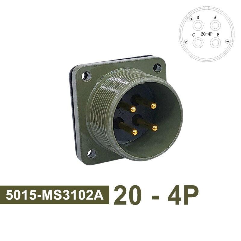 MS3102A Military Specification Connector 5015 MIL STD 20-23 Circular Connectors MIL-C 20-19 20-4 Plug MS3106A MS3108A Socket.