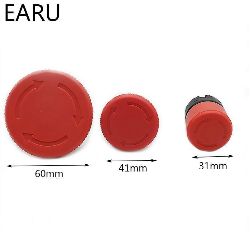 Mushroom Emergency Stop Switch 22mm NO/NC Red Push Button Switch  600V 10A.