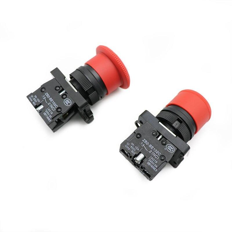 Mushroom Emergency Stop Switch XB2-ES542 XB2-ES442 22mm NC.