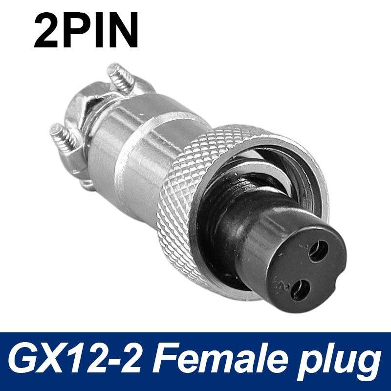 Only Female Plug 7/16 GX12  Cable Connector 2Pin3pin4pin 5pin6pin7Pin.