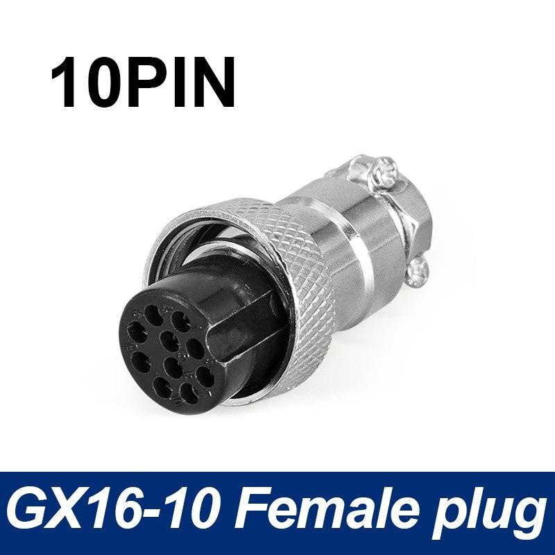 Only Female Plug connector 5/8 GX16  Aviation Circular Connector 2 Pin-10pin.