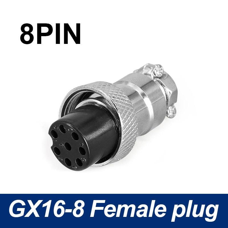 Only Female Plug connector 5/8 GX16  Aviation Circular Connector 2 Pin-10pin.