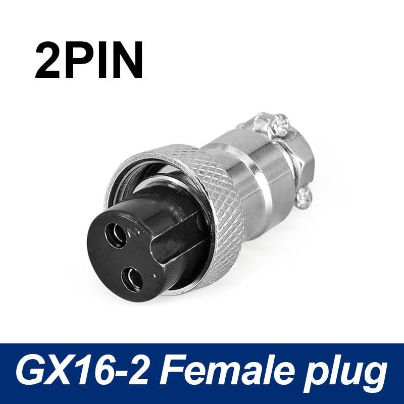 Only Female Plug connector 5/8 GX16  Aviation Circular Connector 2 Pin-10pin.