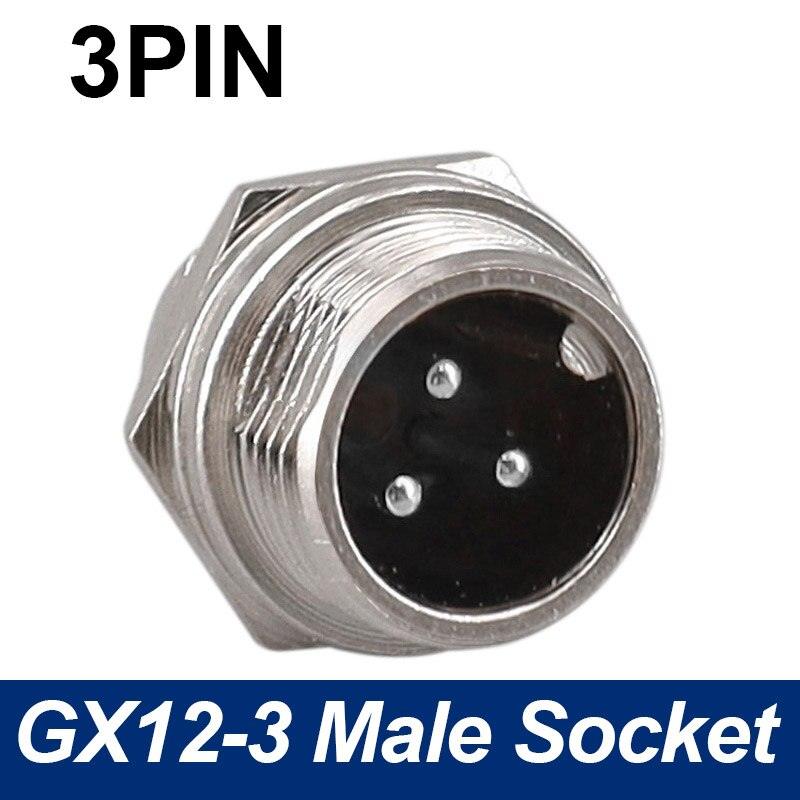 Only Male Socket of 7/16&quot; GX12 Cable Connector 2Pin3pin4pin 5pin6pin7pin.