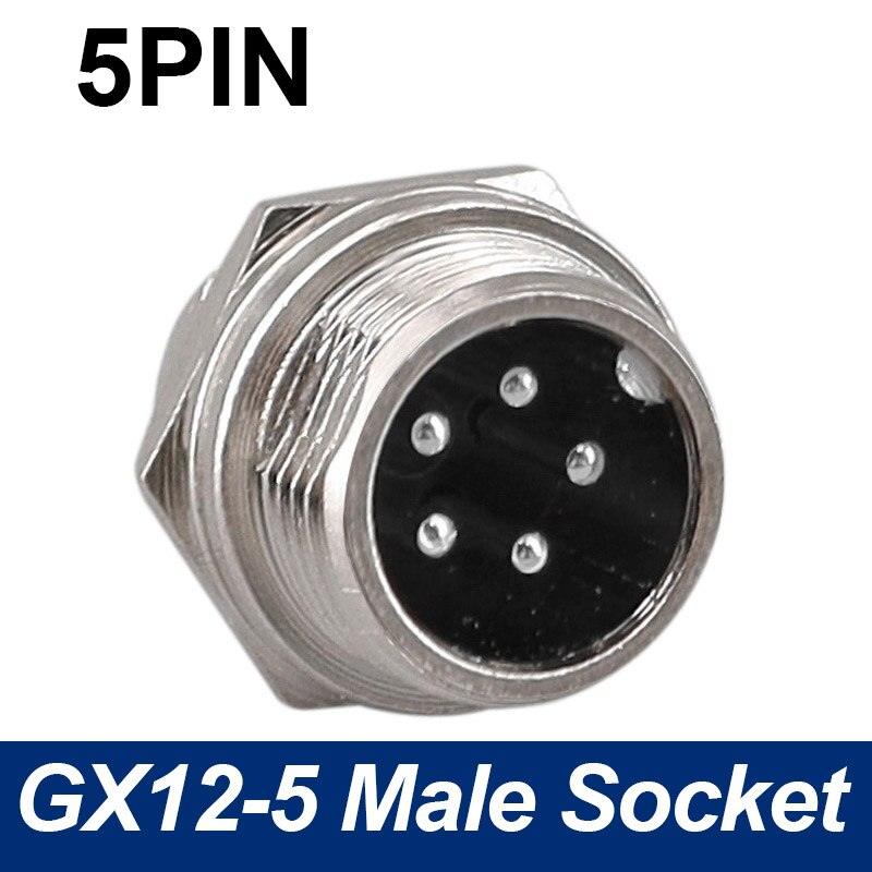 Only Male Socket of 7/16&quot; GX12 Cable Connector 2Pin3pin4pin 5pin6pin7pin.