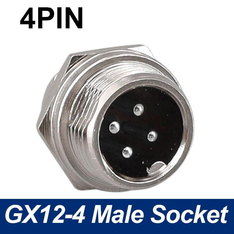 Only Male Socket of 7/16&quot; GX12 Cable Connector 2Pin3pin4pin 5pin6pin7pin.