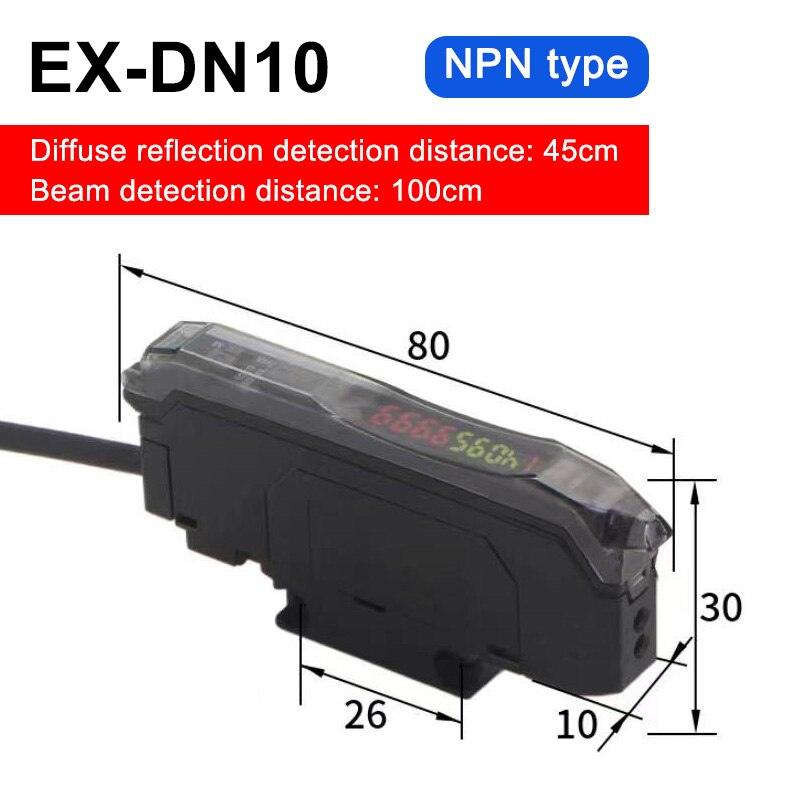 Optical Fiber Amplifier M3 M4 M6 Optical Fiber Sensor with 2M Cable Diffuse Reflective Photoelectric Sensor.