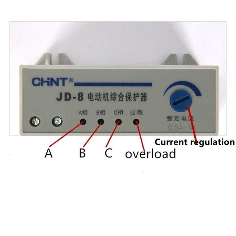 Original CHNT Motor Integrated Protection 380V JD-8 160-400A 80-200A 380V220V Overload Lass/Loss of Phase relay CHINT.