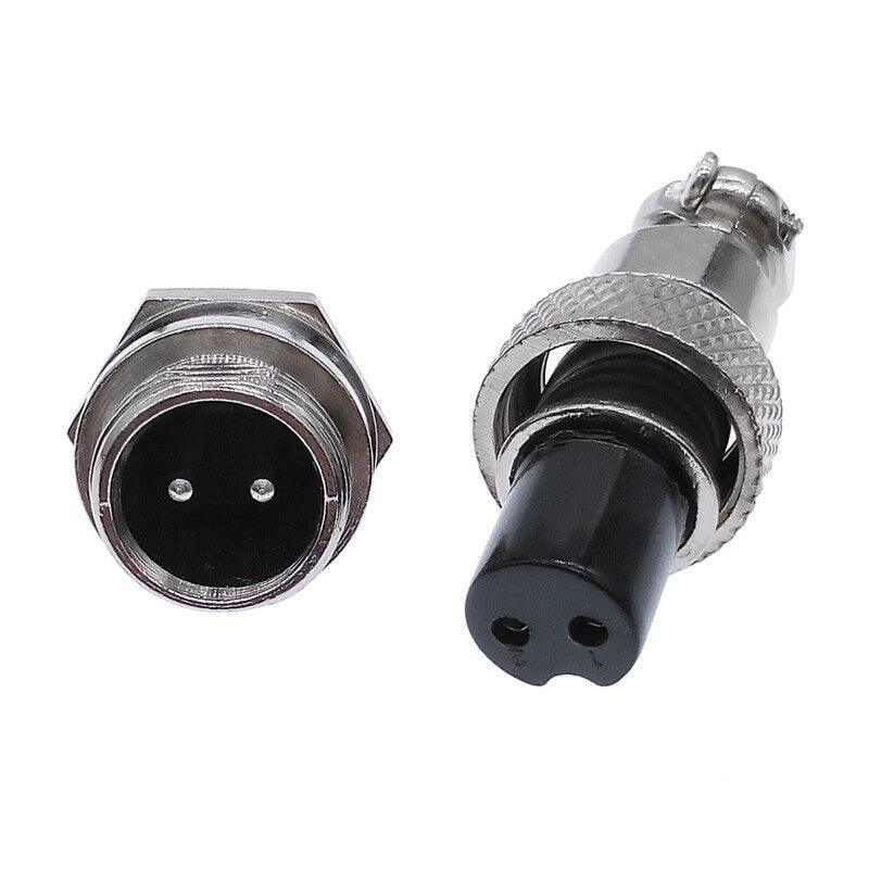 Panel circular aviation connector GX12 plug socket 2pin/3Pin/4Pin/5Pin/6Pin/7Pin 5A 125V M12 connectors.