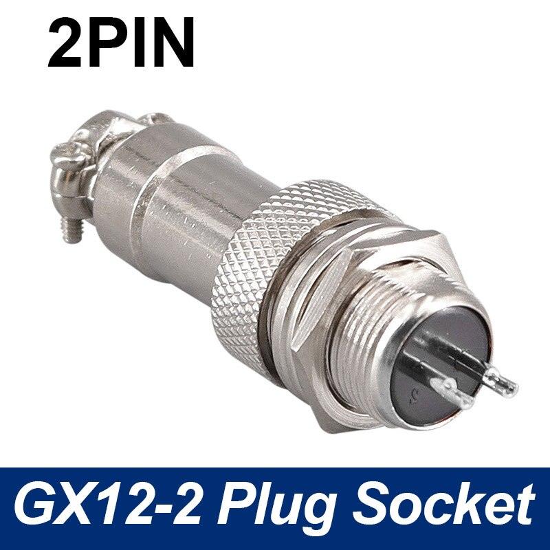 Panel circular aviation connector GX12 plug socket 2pin/3Pin/4Pin/5Pin/6Pin/7Pin 5A 125V M12 connectors.