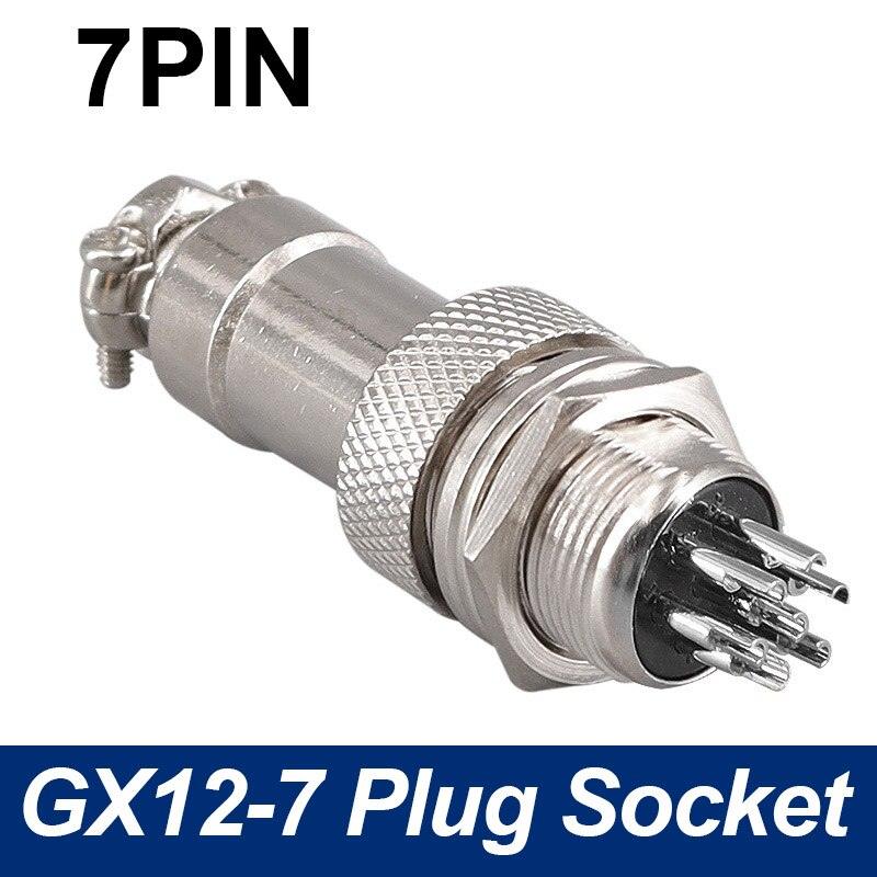 Panel circular aviation connector GX12 plug socket 2pin/3Pin/4Pin/5Pin/6Pin/7Pin 5A 125V M12 connectors.