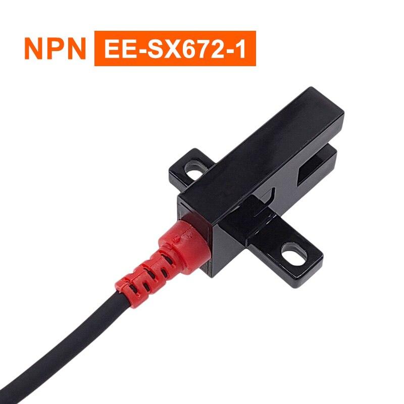 Photoelectric Switch EE-SX670-1 U-slot NPN Induction Sensor with 1m PU Cable Detection Range 5mm SX671 SX672 SX674.