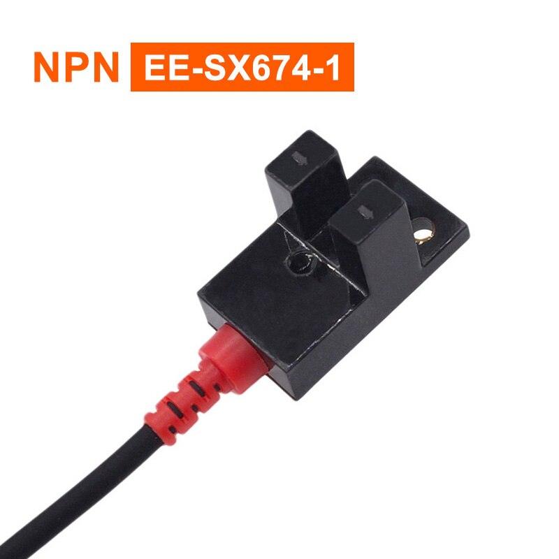 Photoelectric Switch EE-SX670-1 U-slot NPN Induction Sensor with 1m PU Cable Detection Range 5mm SX671 SX672 SX674.