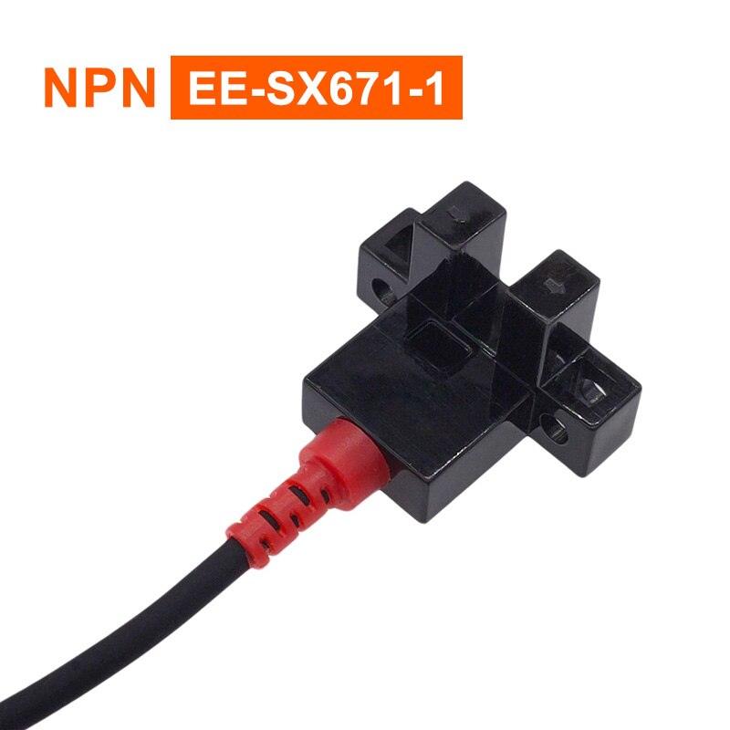 Photoelectric Switch EE-SX670-1 U-slot NPN Induction Sensor with 1m PU Cable Detection Range 5mm SX671 SX672 SX674.