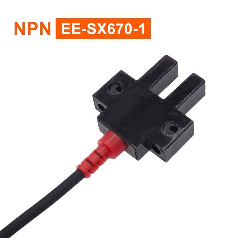 Photoelectric Switch EE-SX670-1 U-slot NPN Induction Sensor with 1m PU Cable Detection Range 5mm SX671 SX672 SX674.