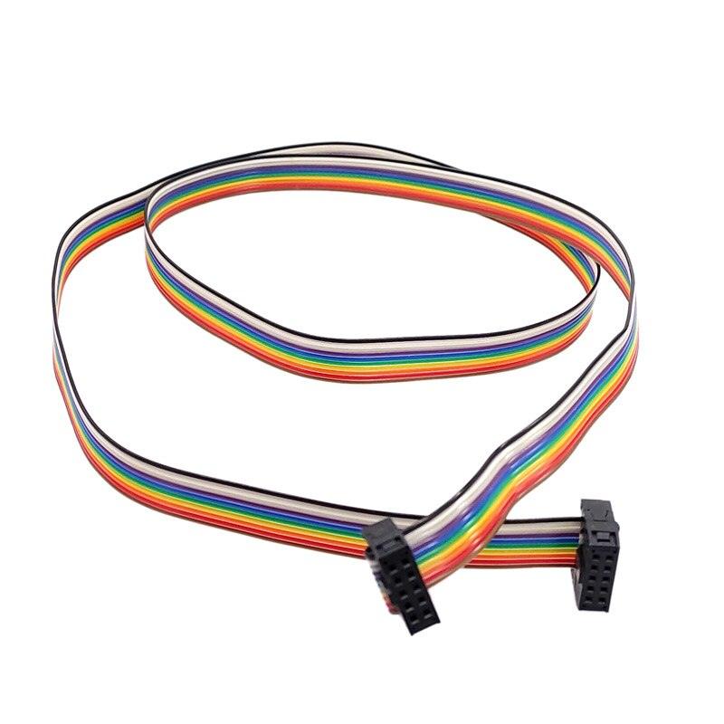 PLC Frequency converter panel extention line 10pin Female Color cable Frequency converter cable line 1m Female FPOR/FPG/FPO/FPO1.