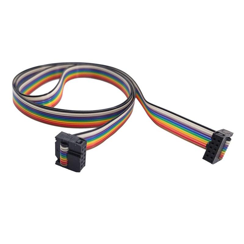 PLC Frequency converter panel extention line 10pin Female Color cable Frequency converter cable line 1m Female FPOR/FPG/FPO/FPO1.