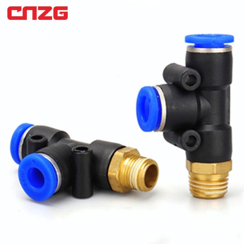 Pneumatic connector 4mm-12mm Hose OD 1/8" 1/4" 3/8" 1/2" Male Thread Pneumatic Tube Elbow Connector Tube Air Push In Fitting.