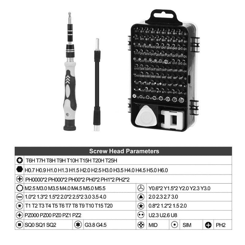 PROSTORMER- 115 in 1 Screwdrivers Set Screw Driver for Phone/Computer.