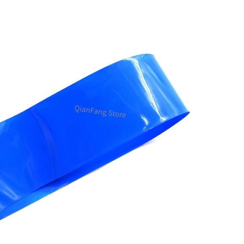 PVC Heat Shrink Tube 56mm Width Blue Multicolor Shrinkable Cable Sleeve Sheath Pack Cover for 18650 Lithium Battery Film Wrap.