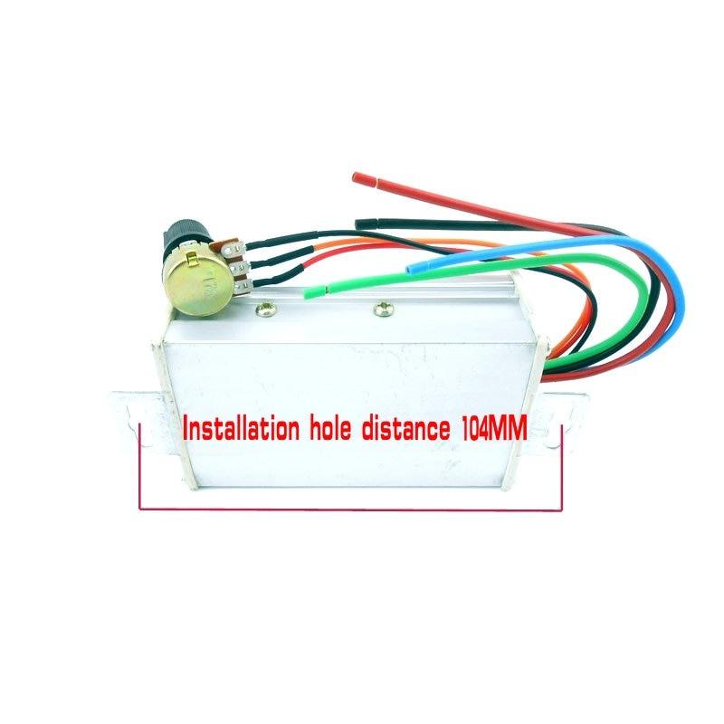 PWM DC motor stepless speed controller  12V 24V 60V MAX 20A.